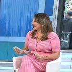 Ashley Flowers’s pink ribbed polo dress on Today