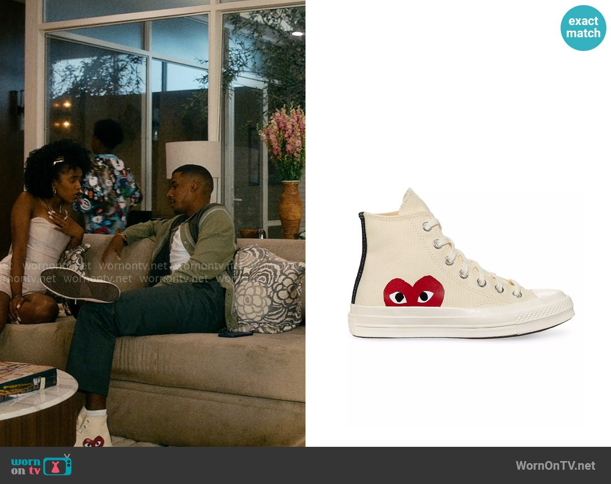 Comme Des Garcons PLAY Chuck 70 Sneaker worn by Justin Edwards (Michael Cooper Jr.) on Forever