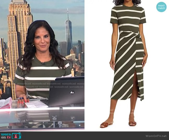 Darlene’s green striped dress on Today