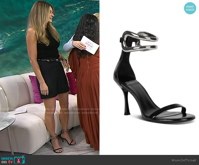 Jeffrey Campbell Cuff-It Embellished Dress Sandals worn by Erin Andrews on Today