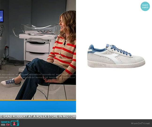 Diadora Star Infinity Game L Low Suede Waxed Trainer worn by Jenna Bush Hager on Today