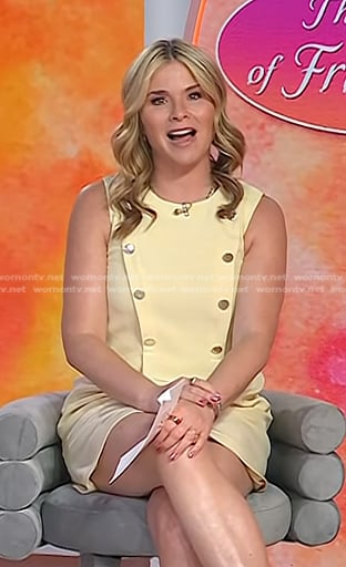 Jenna’s yellow double breasted mini dress on Today