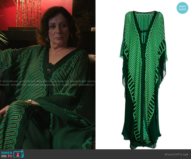 Johanna Ortiz Tejiendo El Tropico Kaftan Dress worn by Clea Duplessis (Isabelle Candelier) on Etoile