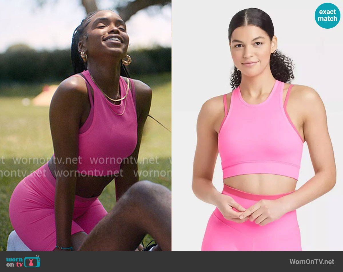 JoyLab at Target Seamless Double Layer High Neck Bra worn by Keisha Clark (Lovie Simone) on Forever