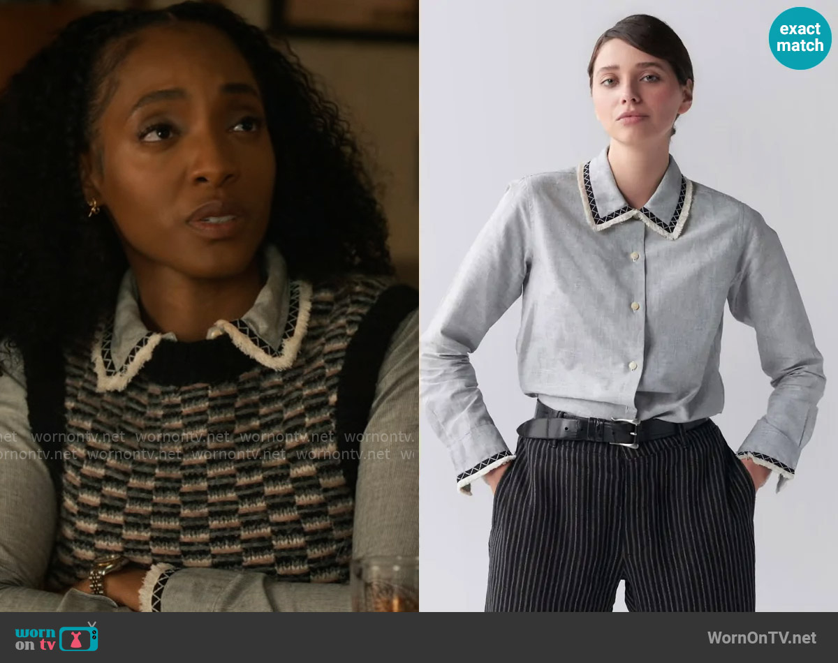 Jupe by Jackie Cota worn by Faith Mitchell (Iantha Richardson) on Will Trent
