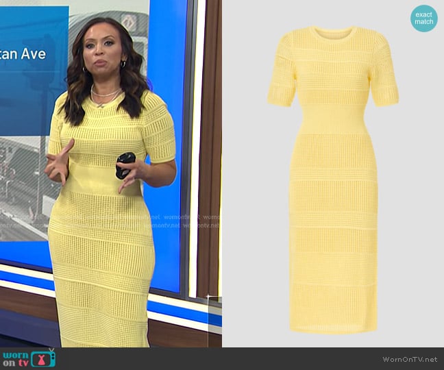 Jason Wu Collective Knit Midi Dress worn by Adelle Caballero on Today