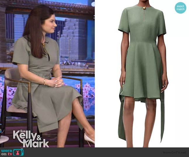 Dr Yalda Safa’s green keyhole dress on Live with Kelly