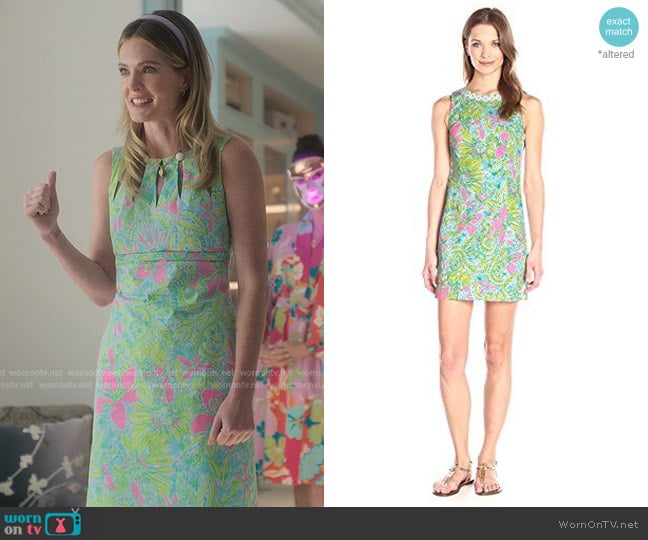Lilly Pulitzer Mila Shift Dress worn by Devon DeWitt (Meghann Fahy) on Sirens