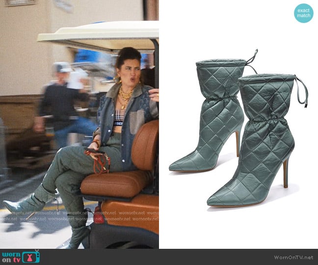 Cape Robbin Makayla Booties in Green worn by Matt Remick (Seth Rogen) on The Studio