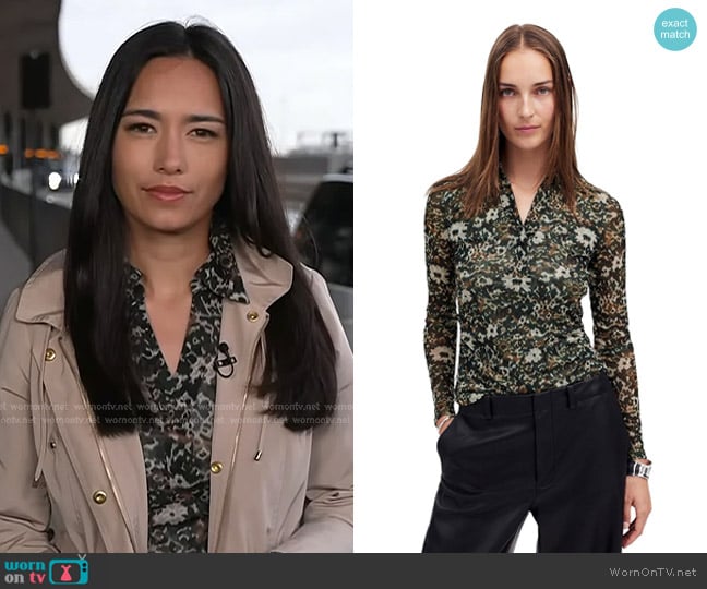 Emilie’s black floral blouse on Today