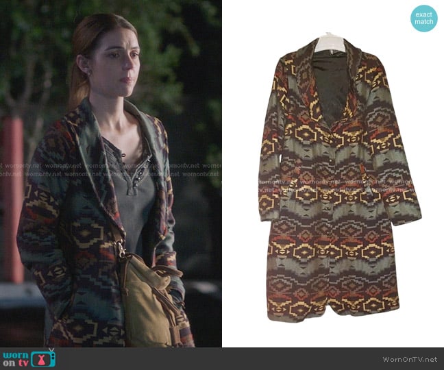 Outback Trading Company Print Jacket worn by Jules Millin (Adelaide Kane) on Greys Anatomy