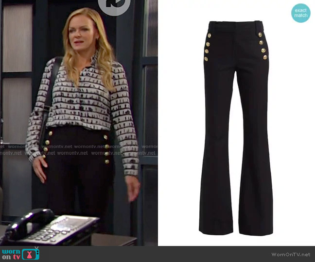 Derek Lam 10 Crosby Robertson Trousers worn by Belle Brady (Martha Madison) on Days of our Lives