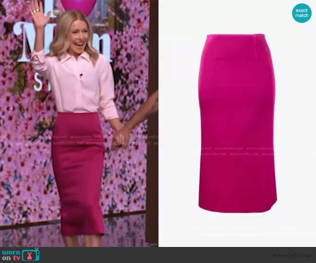 Roland Mouret Salway Skirt worn by Kelly Ripa on Live with Kelly and Mark