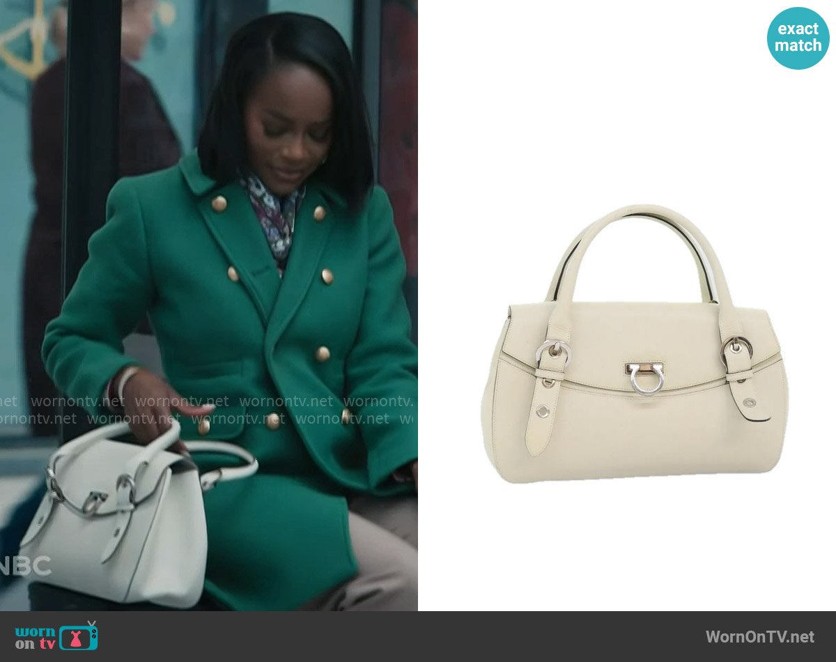 Salvatore Ferragamo Gancini Hand Bag worn by Catherine (Aja Naomi King) on Grosse Pointe Garden Society