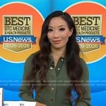 Shanley Chien’s green rib knit dress on Today