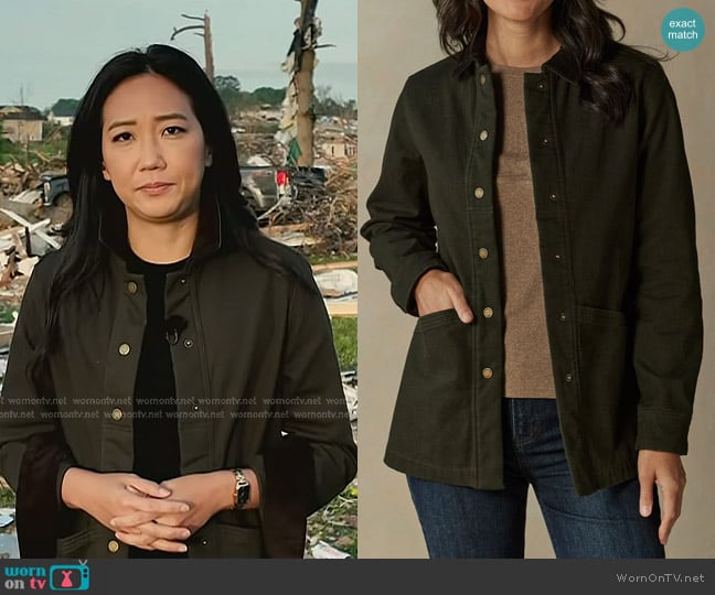 The Normal Brand Margaret Jacket in alpine worn by Kathy Park on Today