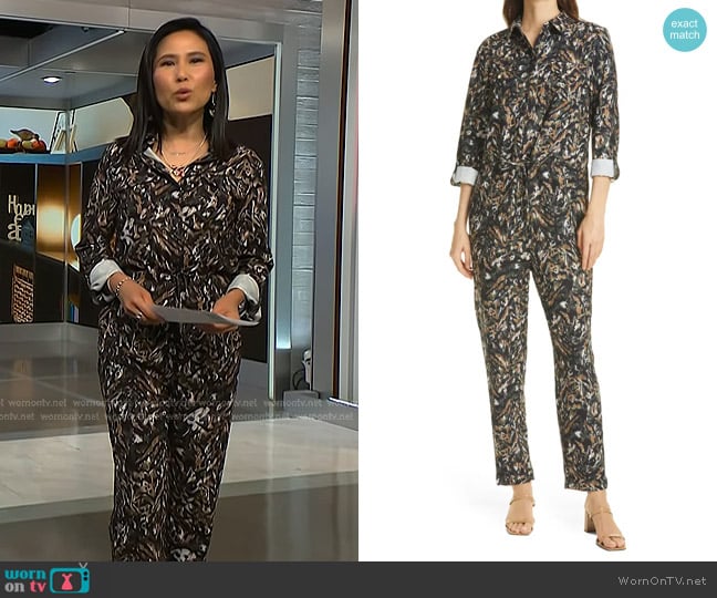 Ted Baker Verili Print Jumpsuit worn by Vicky Nguyen on NBC News Daily