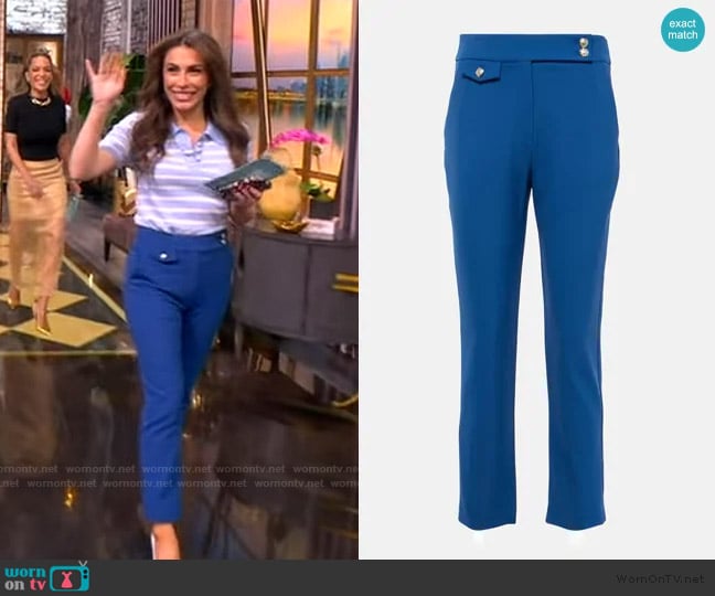 Veronica Beard Renzo Stretch Straight Crop Pants worn by Alyssa Farah Griffin on The View