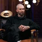 Adam Levine’s white sneakers on The Voice