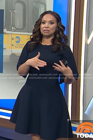 Adelle’s Navy Fit and Flare dress on Today