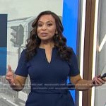 Aelle’s navy tie waist jumpsuit on Today