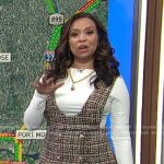 Adelle’s tweed pinafore dress on Today