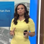 Adelle’s yellow short sleeve knit dress on Today