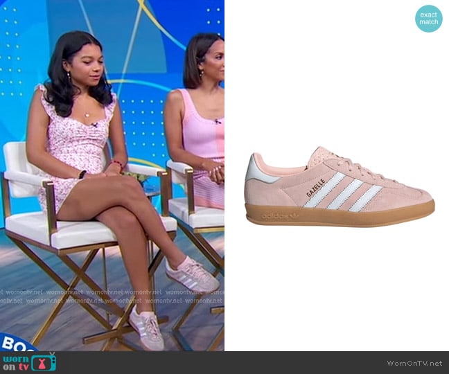 Adidas Gazelle Indoor Sneaker worn by Carolina on Good Morning America