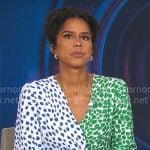 Adriana Diaz’s mixed print dress on CBS This Morning