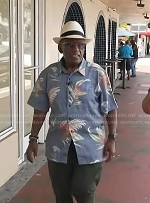 Al Roker's blue floral shirt on Today