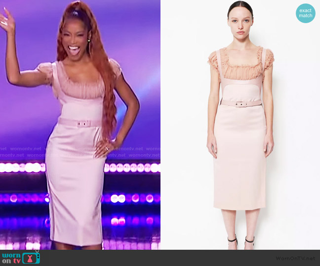Alexander McQueen 2002 Fall Winter Dress worn by Keke on The Jennifer Hudson Show