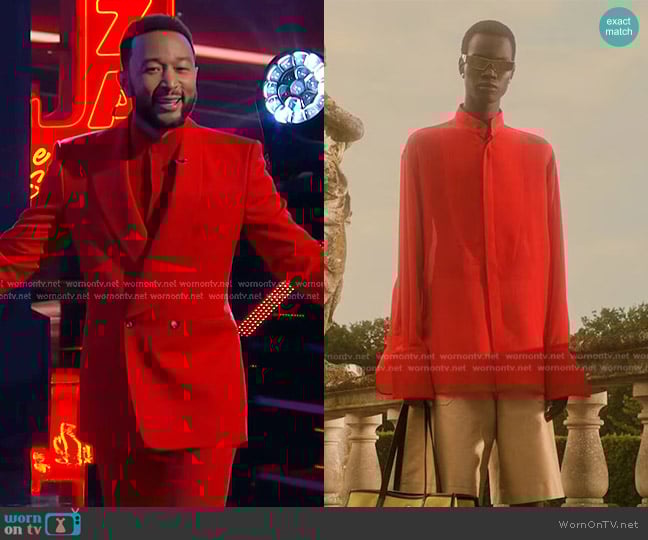 Alexander McQueen SS Collection worn by John Legend on The Voice