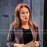 Alexis’s brown jacket on General Hospital