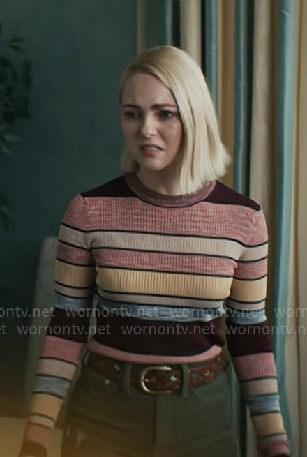 Alice's striped sweater on Grosse Pointe Garden Society