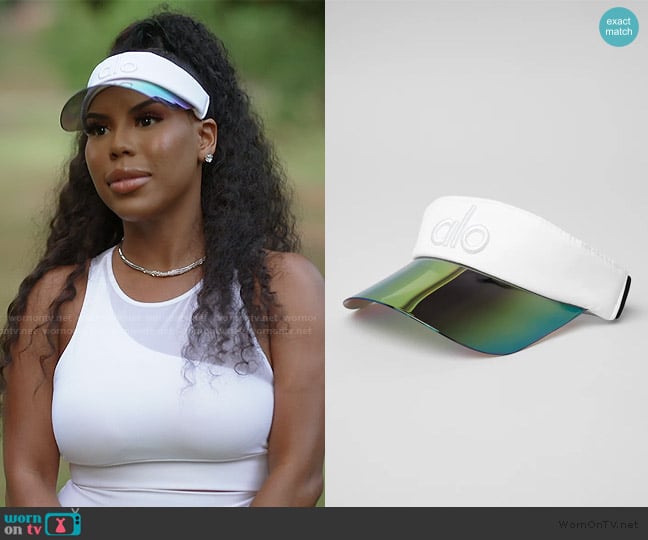 Alo Yoga Airlift Solar Visor worn by Kelli Ferrell on The Real Housewives of Atlanta