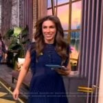 Alyssa’s navy lace mini dress on The View