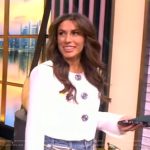 Alyssa’s white jacket and jeans on The View