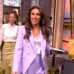 Alyssa’s lilac blazer and shorts on The View