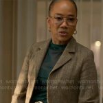 Amanda’s embellished tweed blazer on Will Trent