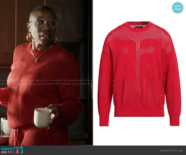 Amiri Knit Sweater worn by Henrietta Wilson (Aisha Hinds) on 9-1-1