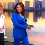 Ana’s blue blazer and wide leg pants on The View