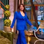 Ana’s blue blazer and wide leg pants on The View