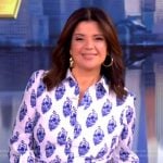 Ana’s floral print shirtdress on The View