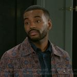 Andre’s floral jacket on Beyond the Gates