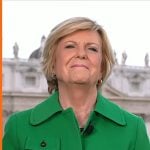 Anne Thompson’s green jacket on Today