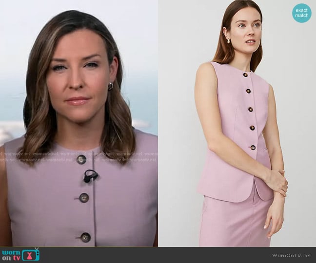 Mary’s pink vest on Good Morning America