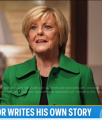 Anne Thompson's green jacket on Today