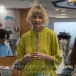 Anne’s green keyhole dress on The Four Seasons