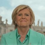 Anne’s mint green peak lapel blazer on Today
