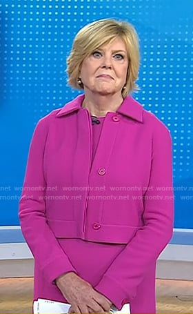 Anne's pink dress and cropped jacket on Today
